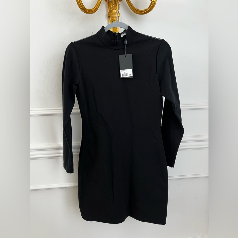 The Kooples mini dress with lace back and zipper